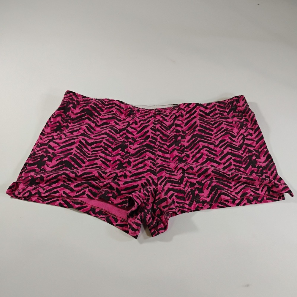 OP Women's Large 11/13 Pink/Black Shorts Boyfriend